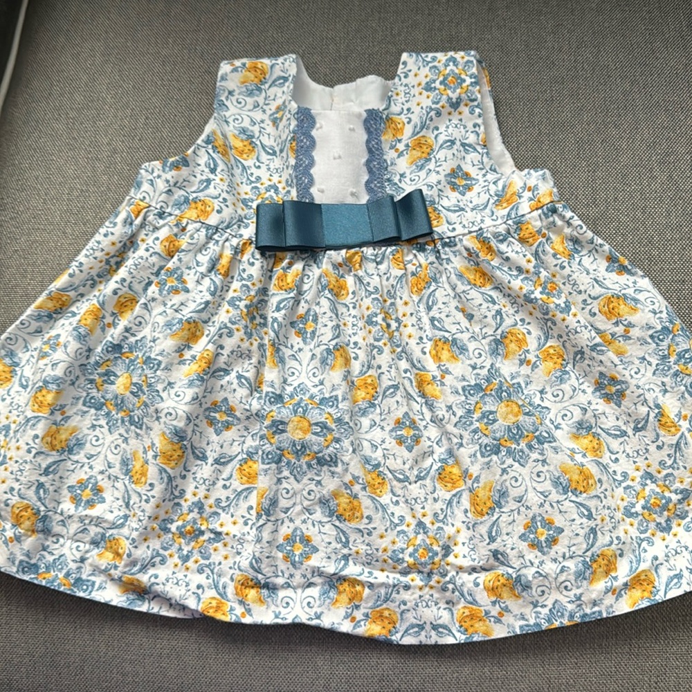 Never worn - blue lemon dress (9 month) made in Spain